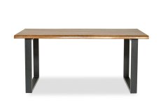 画像1: 北欧デザイン ロッテルダム テーブル 160cm（オーク材ブラウン塗装）/E-comfort Rotterdam-Table-160 (1)